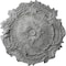 Ekena Millwork Plymouth Ceiling Medallion (Canopies up to 1 5/8"), 16 3/4"OD x 1 3/8"P, Ultra Pure White Crackle CM16PLUWC - alternate 1